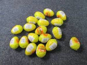 lot 129 image: 18 Reeses 1.2 oz Eggs...