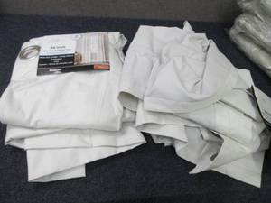 lot 201 image: 2 Blackout Panel Pairs 37x84 inch G...