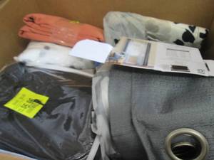 lot 205 image: Box of Assorted Curtains...