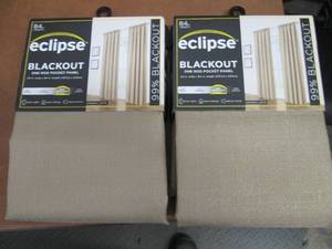 lot 206 image: 2 - 42x84 inch Eclipse Blackout Pan...