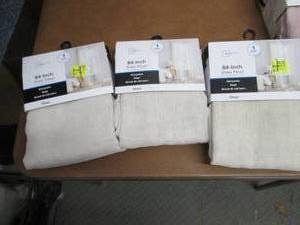 lot 211 image: 3-50x 84 inch Mainstays Sheer Panel...