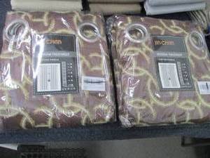 lot 217 image: 2 Jin Chan 63 inch Panel Pairs Grom...