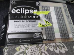 lot 225 image: 2 Eclipse Blackout Panel Pairs 37x8...