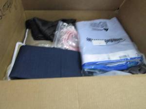 lot 227 image: Box of Assorted Curtains & Tie Back...