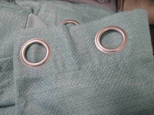 lot 231 image: 2 Curtain Panel Pair 38x84 inch Gro...