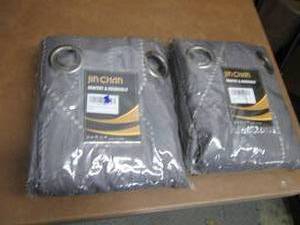 lot 233 image: 2 Jin Chan 63 inch Panel Pairs Grom...