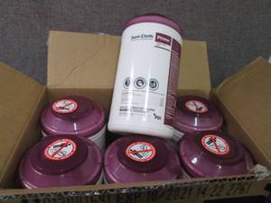 lot 246 image: Case of 6 -70ct Canisters Sani-Clot...