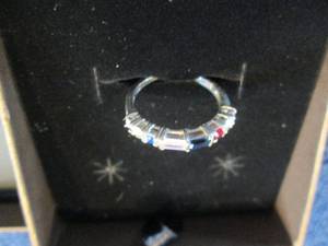 lot 24 image: Sterling Silver Personalized Baguet...