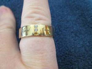 lot 50 image: Goldtone Stainless Steel CZ Persona...
