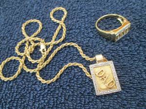lot 55 image: 18K Gold Over Sterling Silver Two-T...