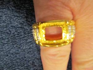 lot 61 image: Men�s 18K Gold Over Sterling Silve...