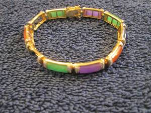 lot 66 image: 18K Gold Over Sterling Silver Diamo...