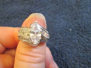 lot 81 image: Sterling Silver Marquise, Baguette ...