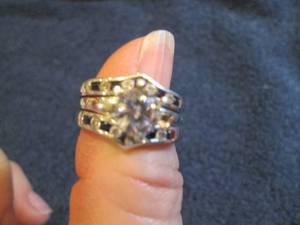 lot 78 image: Rhodium Over Sterling Silver Lab-Cr...