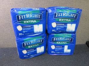 lot 93 image: 4- 20 ct FitRight Extra underwear M...