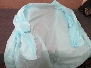 lot 275 image: Case of 120 Blue Disposable Waterpr...