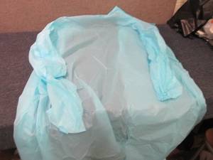 lot 276 image: Case of 120 Blue Disposable Waterpr...