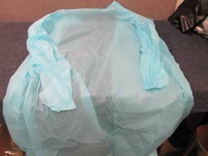 lot 277 image: Case of 120 Blue Disposable Waterpr...