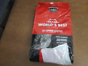 lot 287 image: Worlds Best Cat Litter Clumping 15...