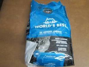 lot 291 image: Worlds Best Cat Litter Clumping 15...