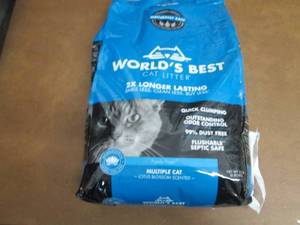 lot 292 image: Worlds Best Cat Litter Clumping 15...