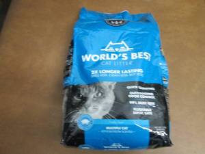 lot 293 image: Worlds Best Cat Litter Clumping 15...