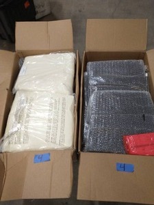 lot 4 image: 4 PATIO CHAIRS MULTI BROWNBEIGE