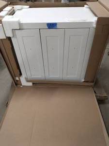 lot 10 image: GLACIER BAY  SANDHILL VANITY 3OIN SEE PICTURES