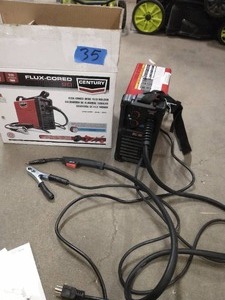 lot 35 image: CENTURY 90 Amp FC90 Flux Core Wire Feed Welder and Gun, 120V