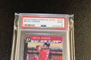 lot 4 image: 2018 Donruss Optic Bryce Harper PSA 9