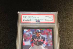 lot 6 image: 2020 Topps 1985 All Star Black Ronald Acuna PSA 9