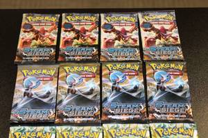 lot 18 image: 2016 Pokemon XY Steam Siege Unopened Pack Lot  16 Unopened Packs