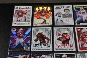 lot 33 image: 2020 Jonathan Taylor Rookie Card Lot  24 Different Rookie Cards