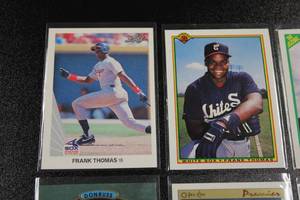 lot 41 image: 1990 & 1991 Frank Thomas Baseball Card Lot  12 Different Cards