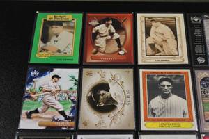 lot 54 image: New York Yankees Lou Gehrig Baseball Card Lot  24 Different Cards