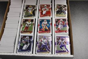 lot 55 image: 2020 Donruss Optic Football CommonSemistar Lot  2000 Cards
