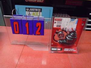 lot 12 image: New CraftsmanPorter Cable 20 volt bolt on drill accesory. Air compressor & gauge.  As shown.