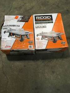 lot 5 image: Lot od 2 Ridgid 7 table tiles sizes custumers returns