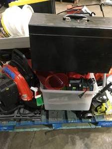 lot 26 image: Pallet with Assorted Salvage tools for parts, repair and missing Pcs see pics