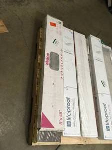 lot 33 image: Pallet With Assorted Ceramic Tile Diferents Stiles And sizes Customers Returns