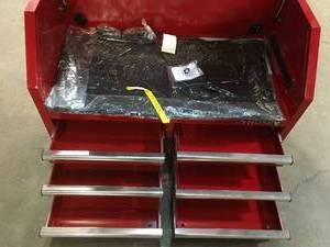 lot 23 image: 36 in. 6-Drawer Red Top Tool Chest by Husky Customers Returns see pic