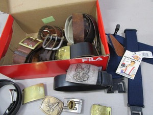 lot 47 image: Mens Belts, Buckles
