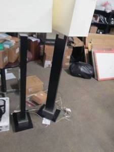 lot 6 image: 2 floor lamps 62 inches tall with s...