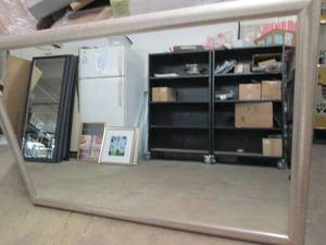 lot 27 image: 60 inch x 40 inch mirror ...