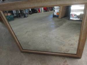 lot 32 image: 39 inch x 33 inch mirror ...