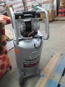 lot 105 image: husky silent air compressor 20 gall...