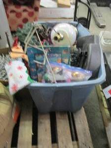 lot 123 image: tote of misc ...