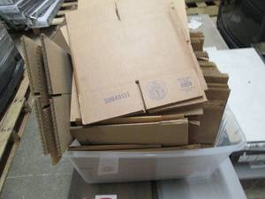 lot 134 image: tote of new shipping boxes ...