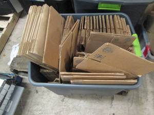 lot 135 image: tote of new shipping boxes ...