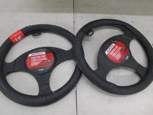 lot 141 image: 2 autocraft black leather steering ...